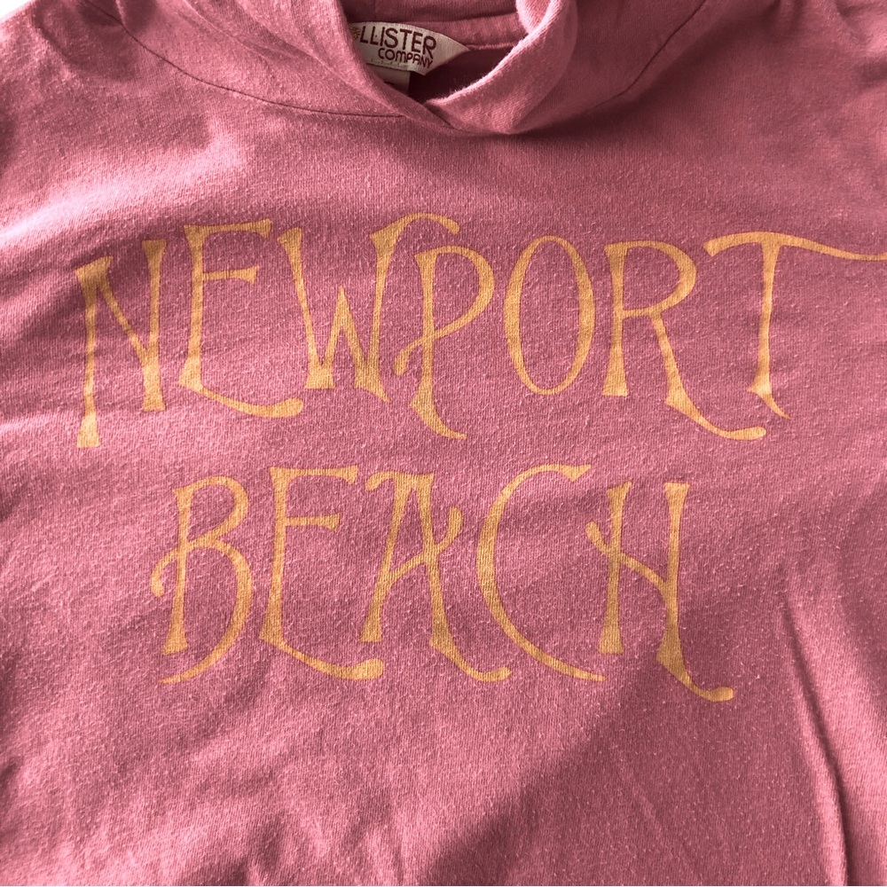 Hollister Newport Beach Long Sleeve Cotton Hooded Top XS - Picture 3 of 3